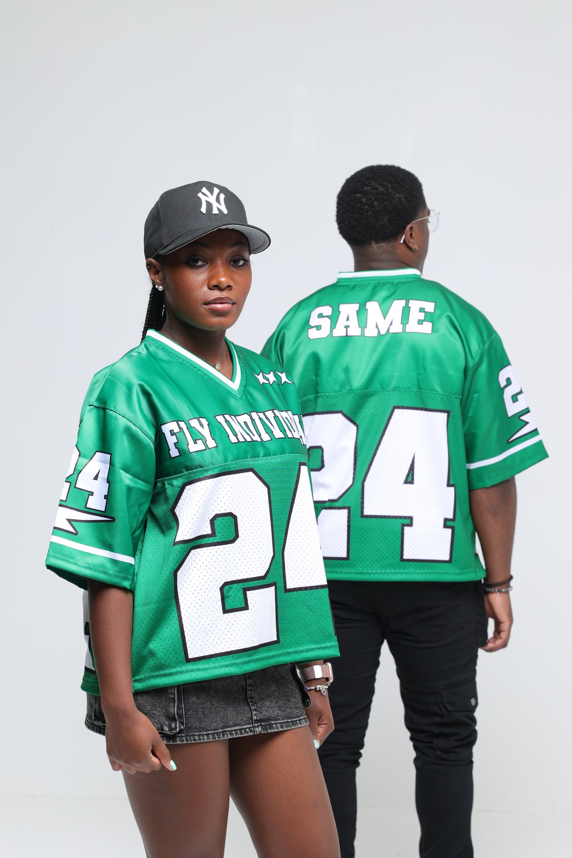 Fly Individual Jersey Green/White