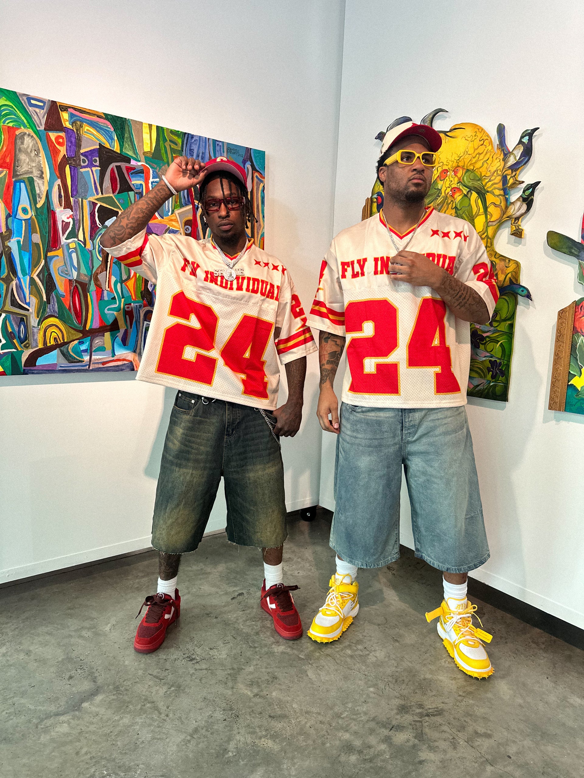 Fly Individual Jersey Cream/Red