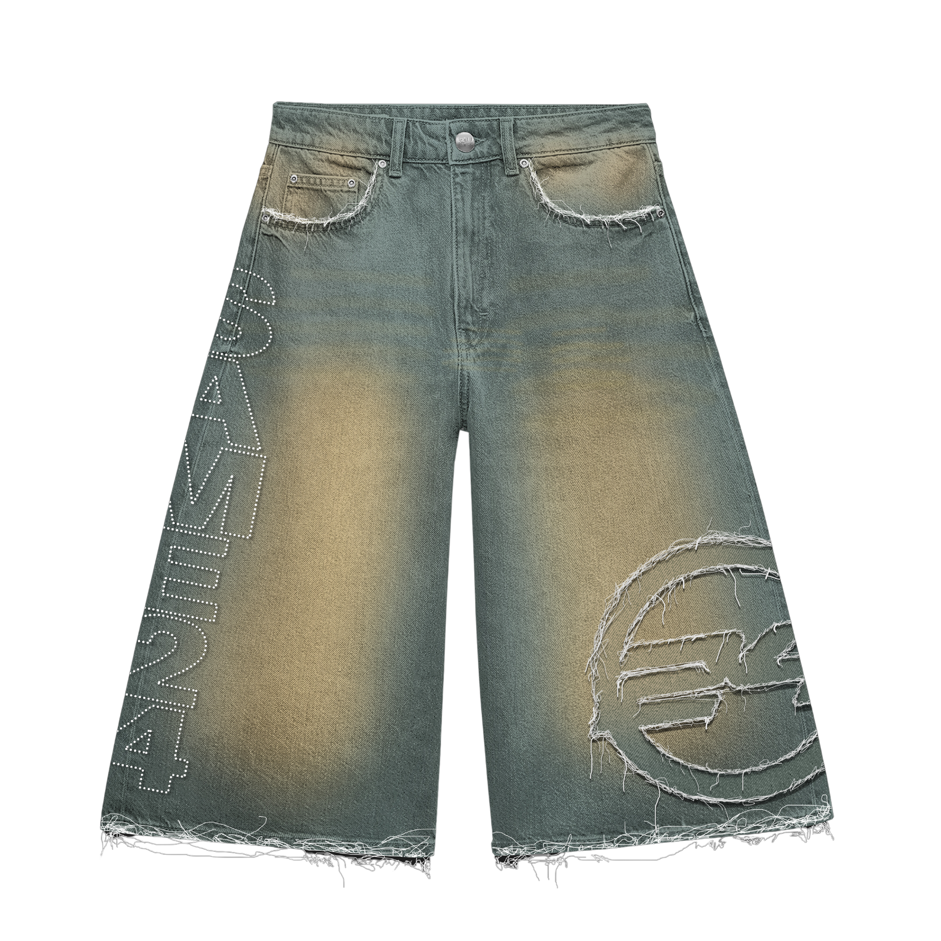 Same 24 Rhinestone Jorts