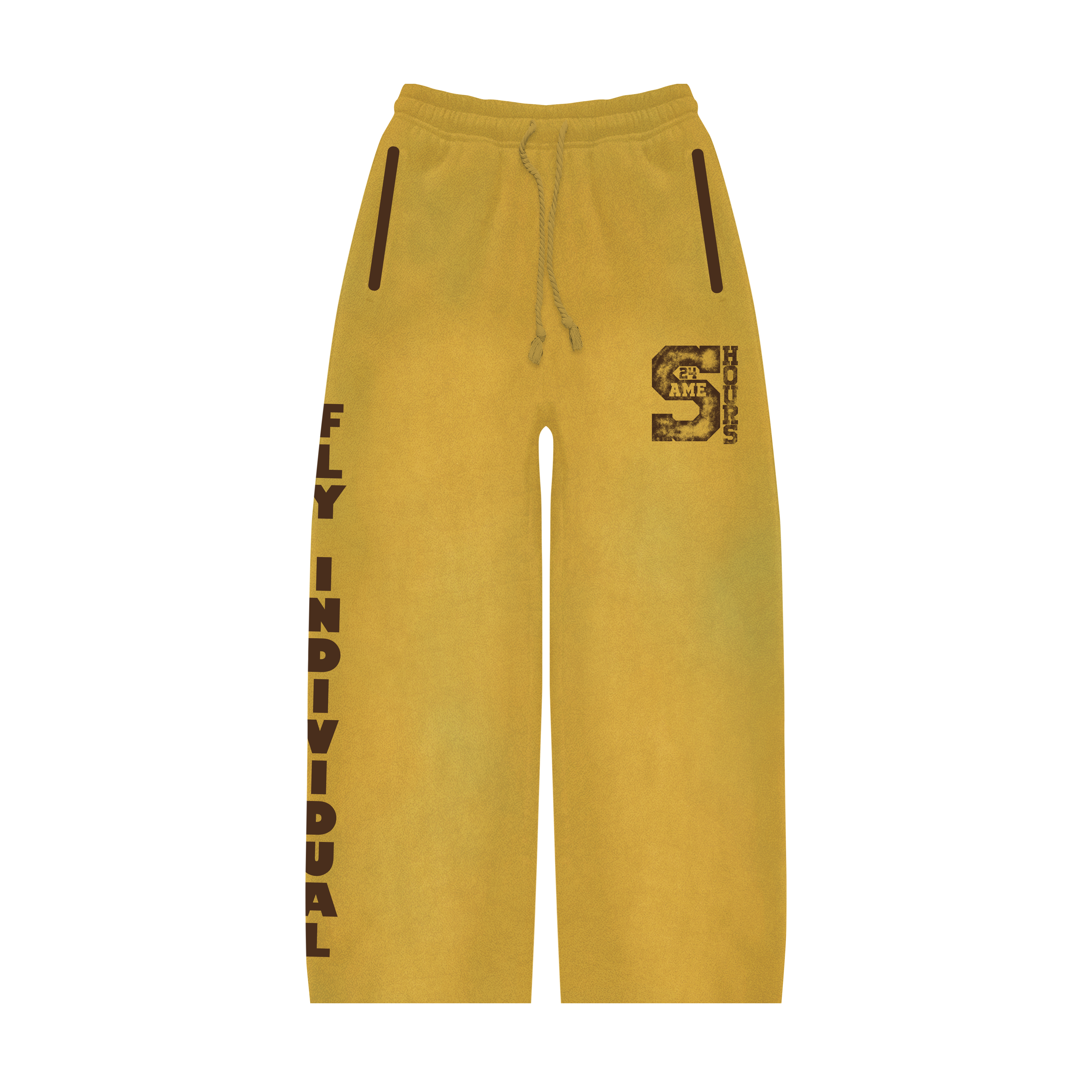 Yellow/Brown Travel Sweatpants
