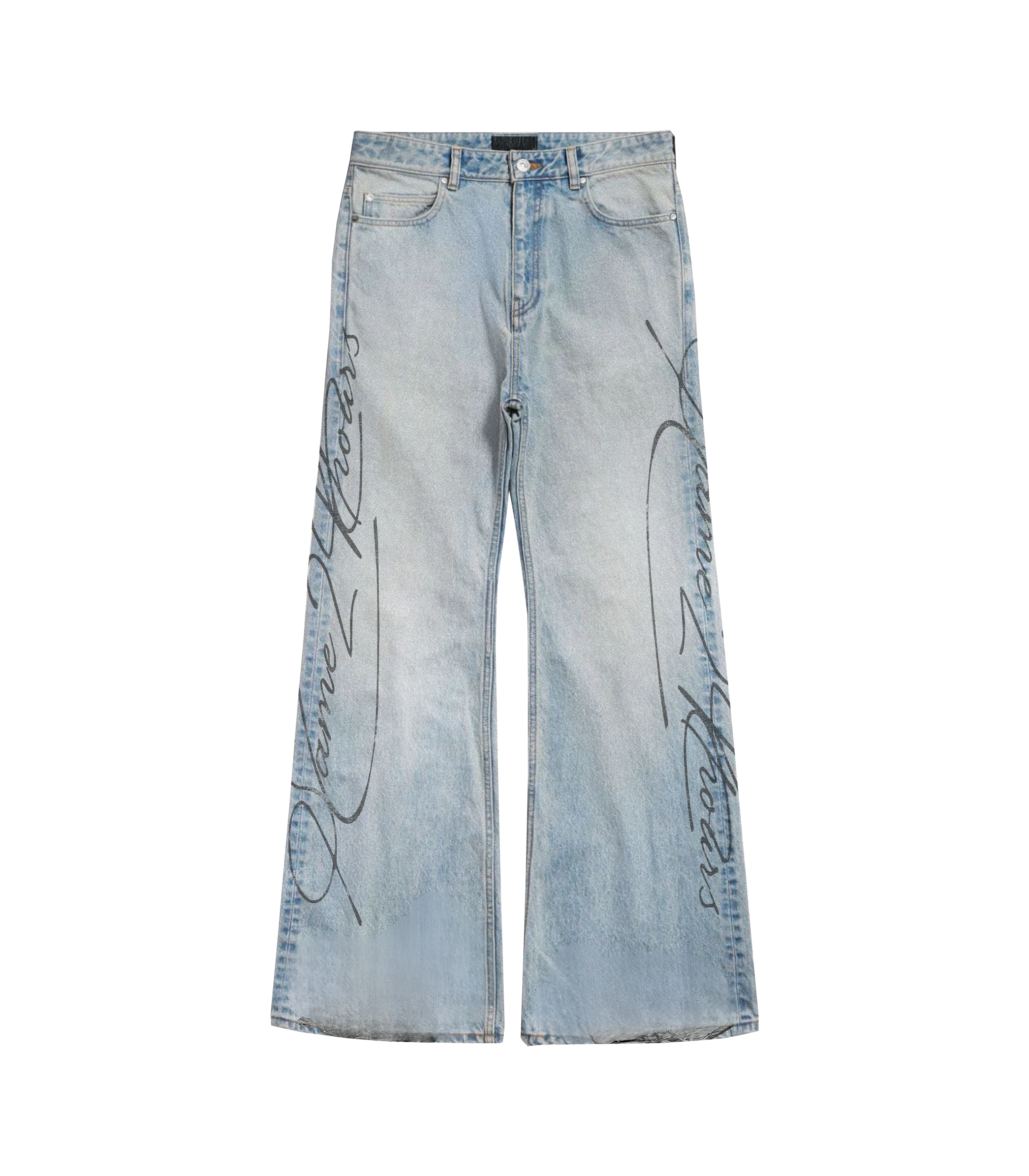 Cursive Denim (Light Wash)
