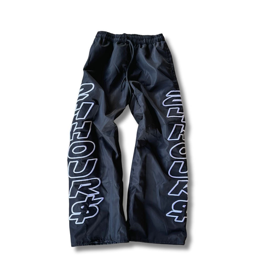 24 Hours Nylon Pants Black/White