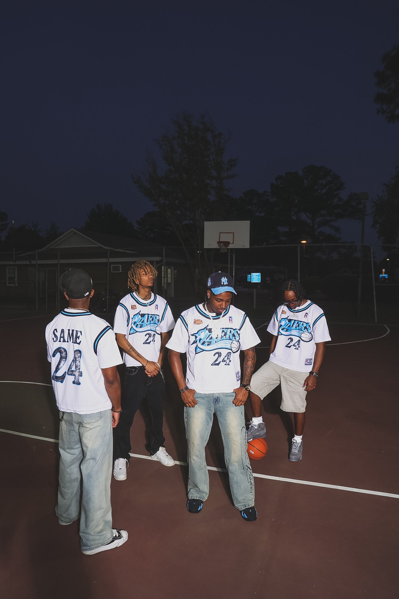 White/Blue 24ERS Jersey