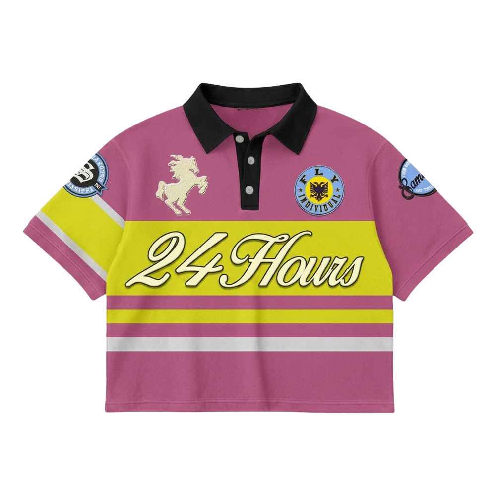 Pink/Yellow 24Hours Polo