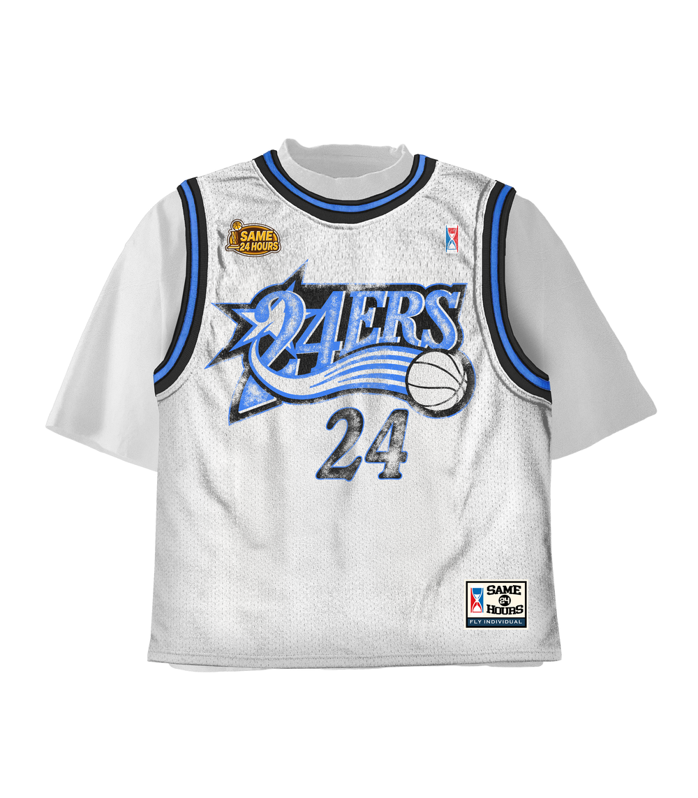 White/Blue 24ERS Jersey
