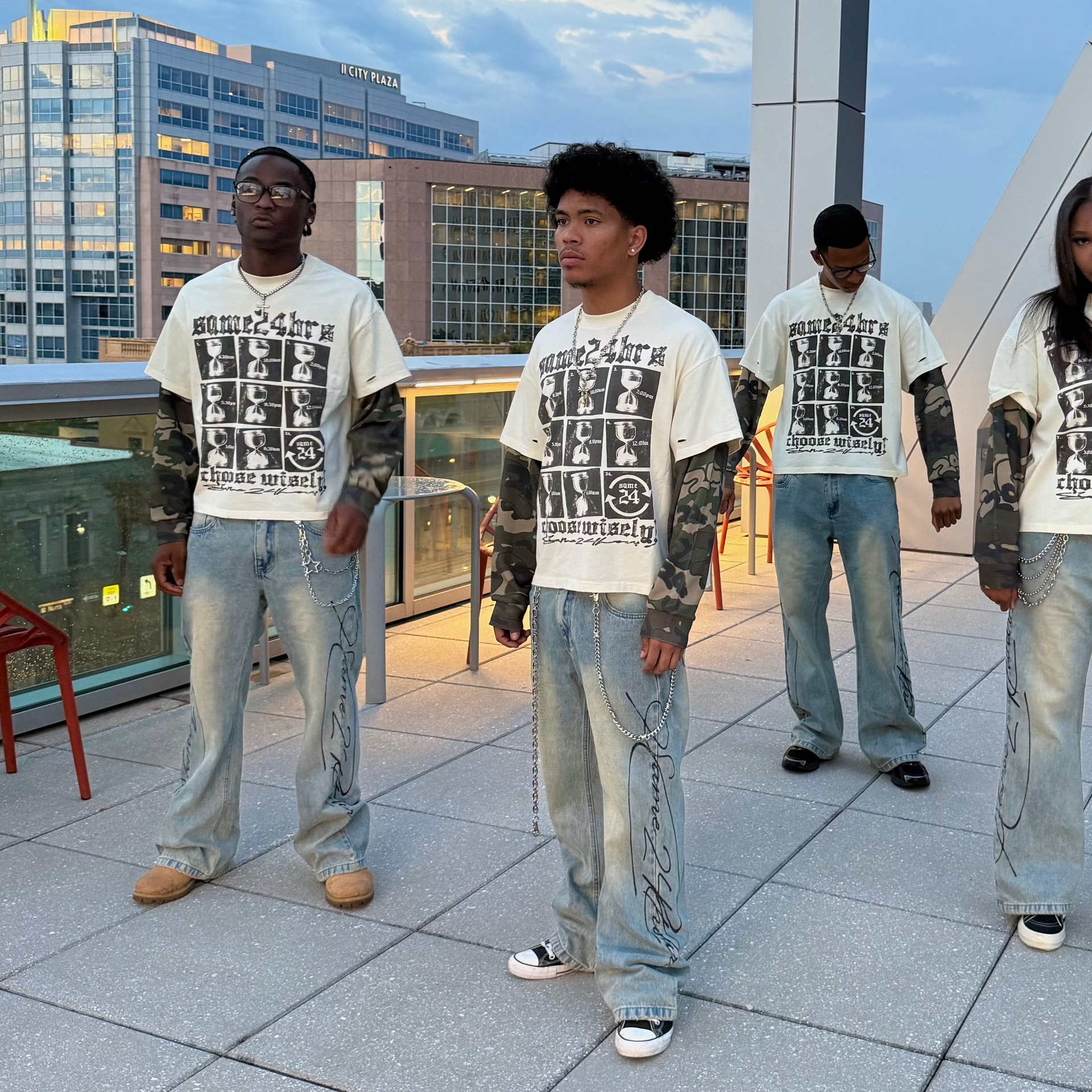 Cursive Denim (Light Wash)