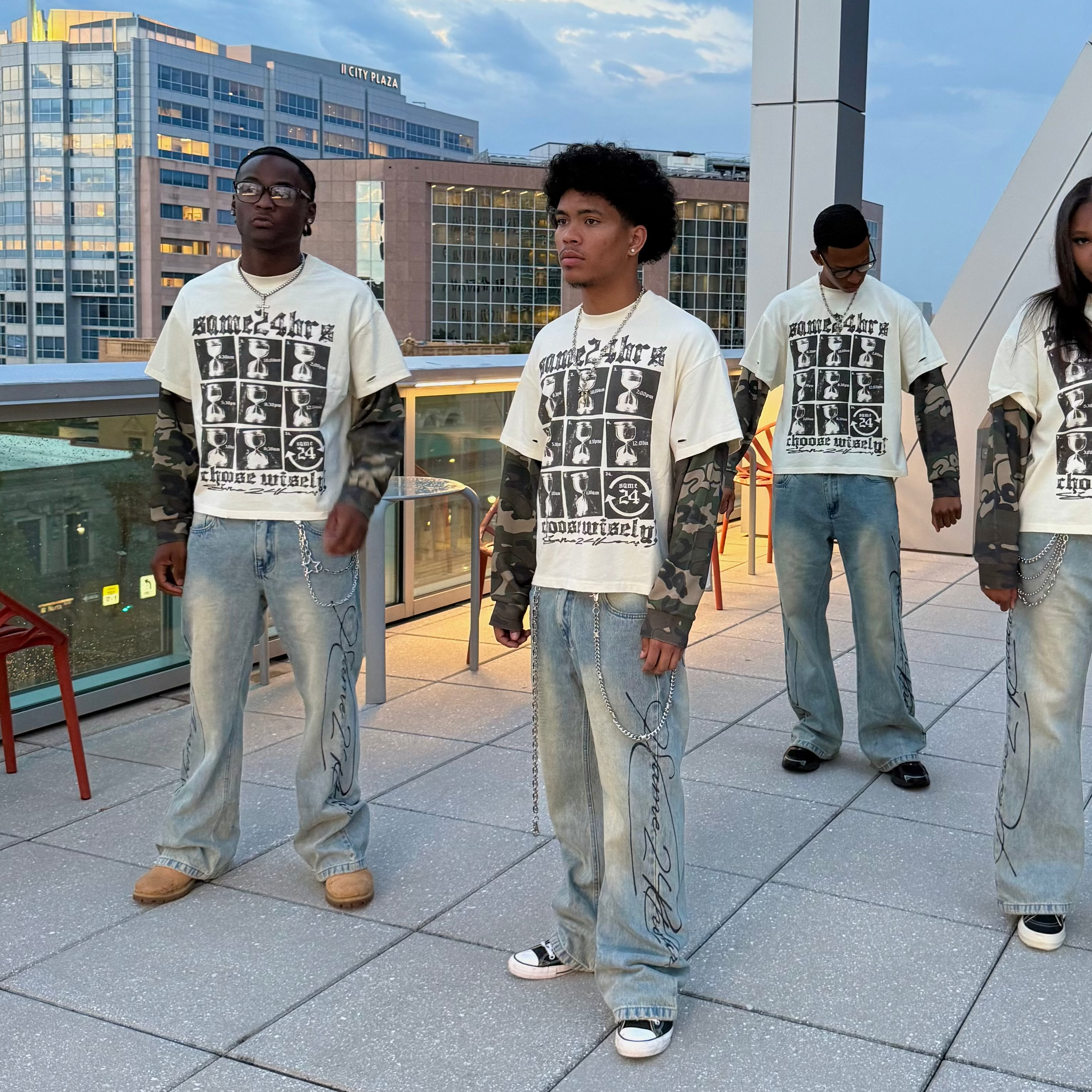 Cursive Denim (Light Wash)