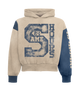 Cream/Blue Travel Hoodie