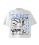 White/Blue Go Now Tee