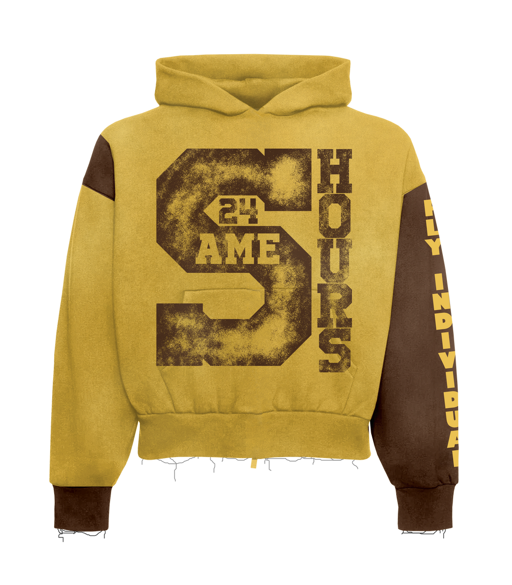Yellow/Brown Travel Hoodie