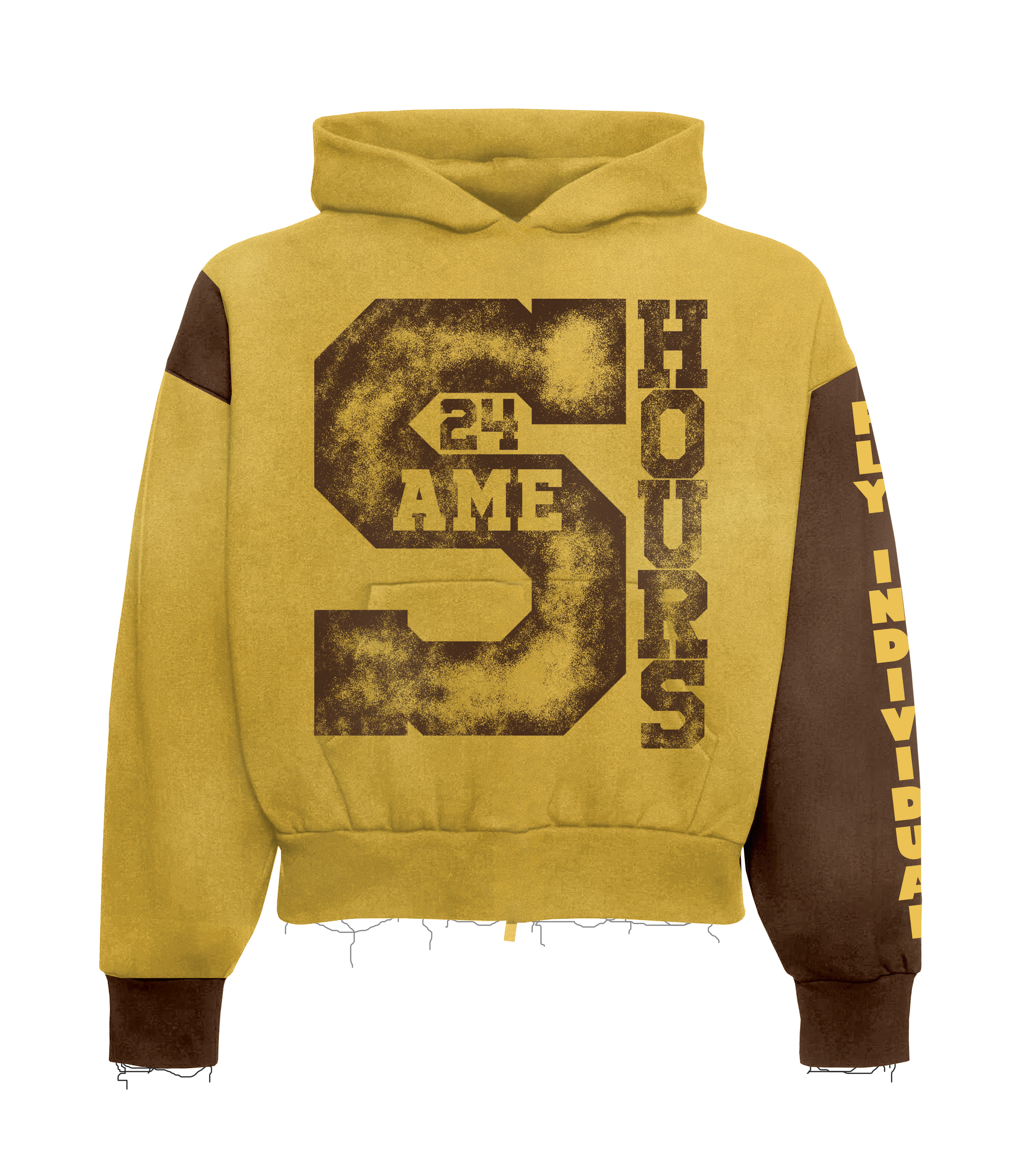 Yellow/Brown Travel Hoodie