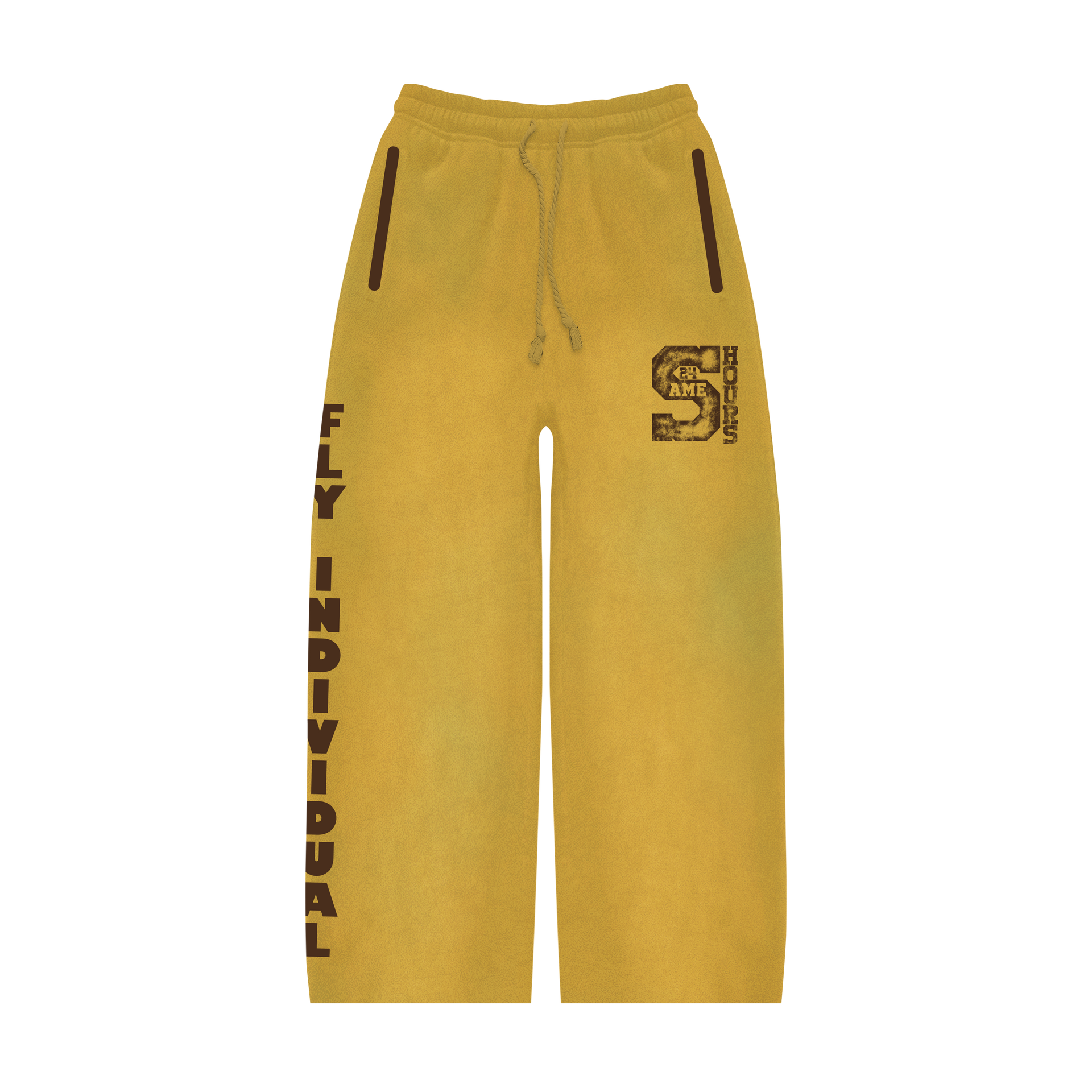 Yellow/Brown Travel Sweatpants