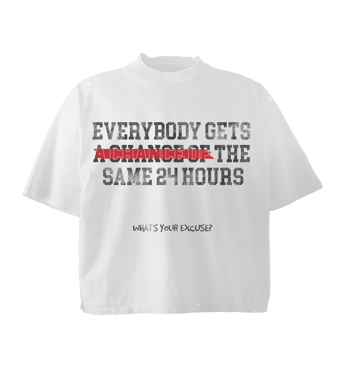 V2 Statement Tee White/Red