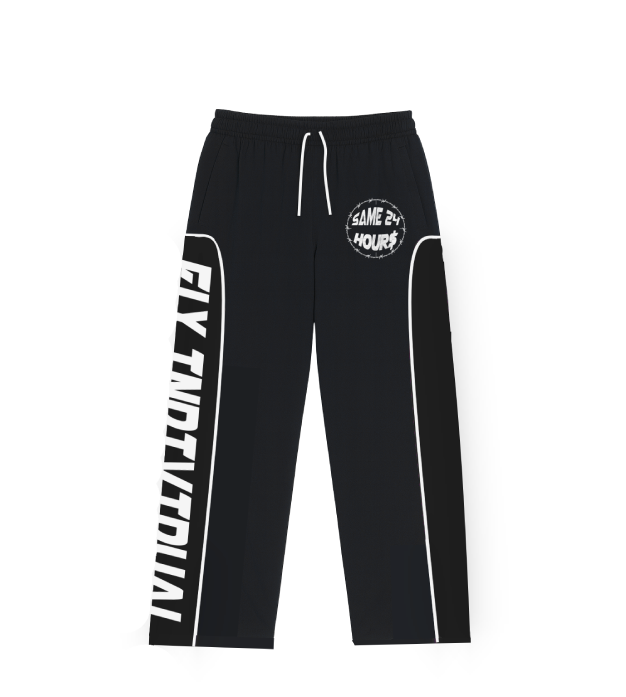 (Black) Nylon Pants 2.0