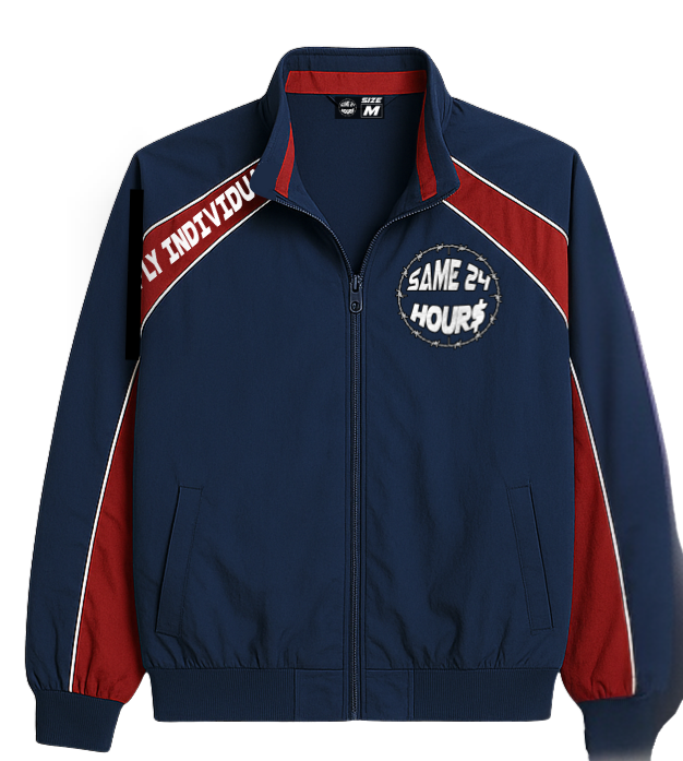 (Blue/Red) Nylon Jacket 2.0